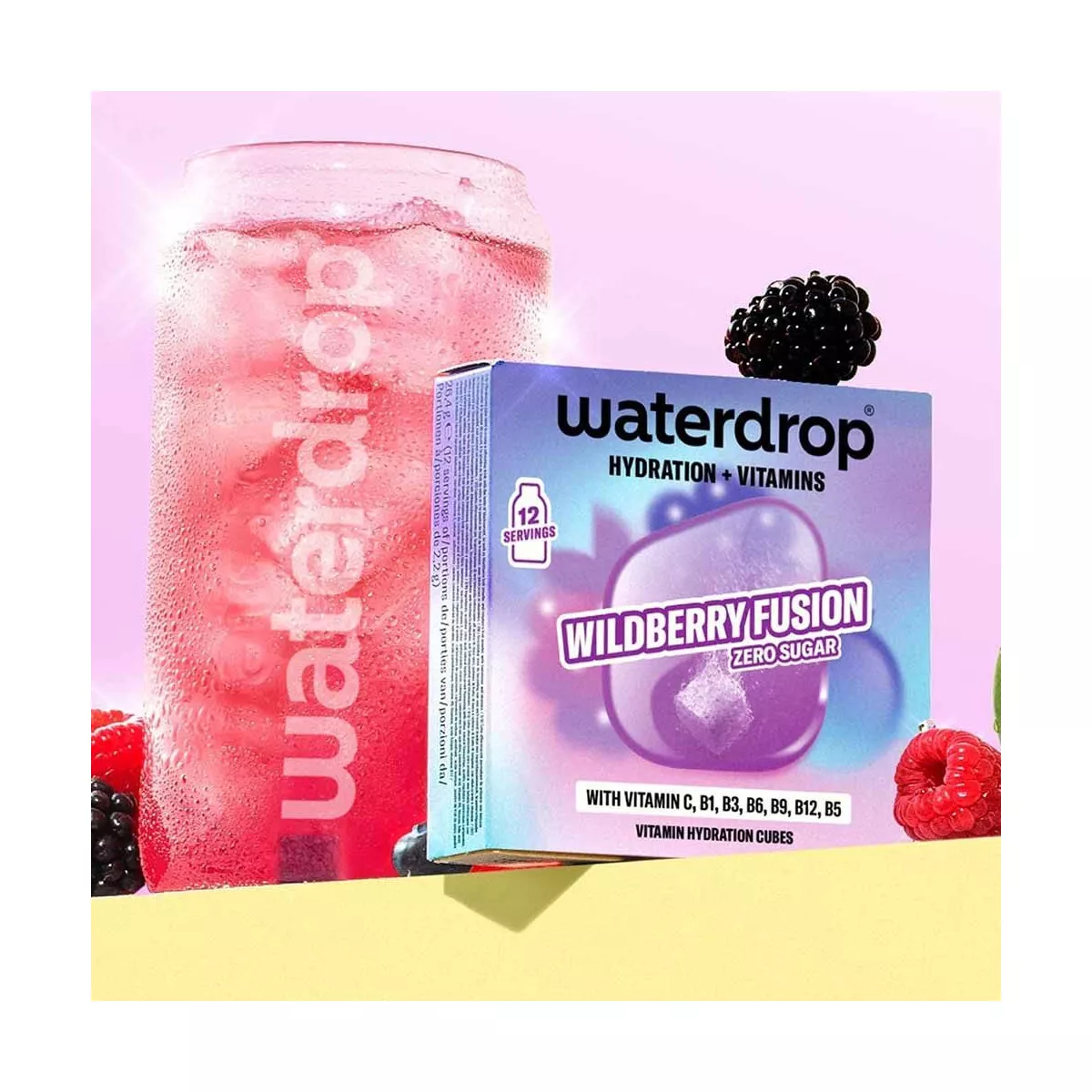 Microdrink Waterdrop Fusion Frutti Rossi x12