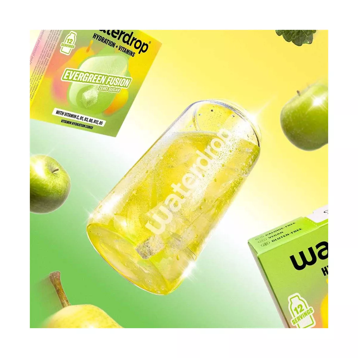 Microdrink Waterdrop Fusion Mela e Pera x12