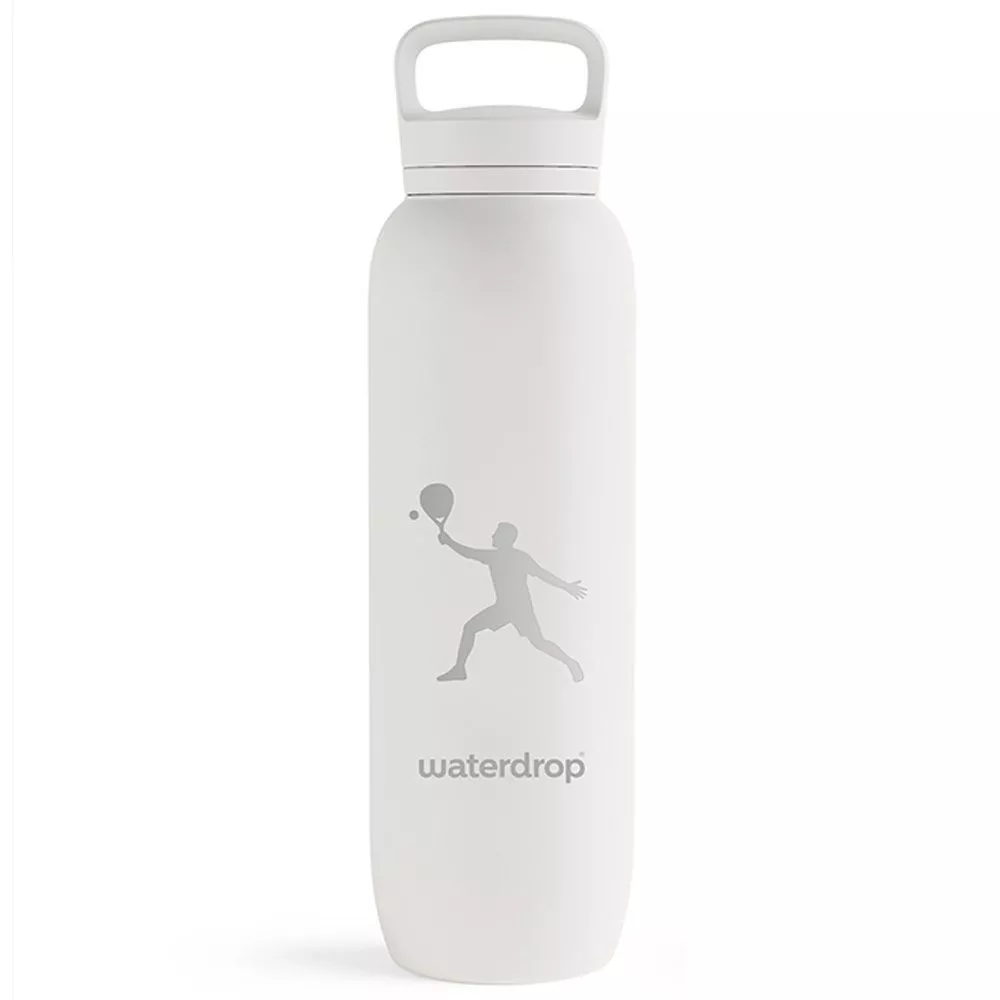 Borraccia Termica Waterdrop Padel Bianca