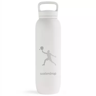Borraccia Termica Waterdrop Padel Bianca
