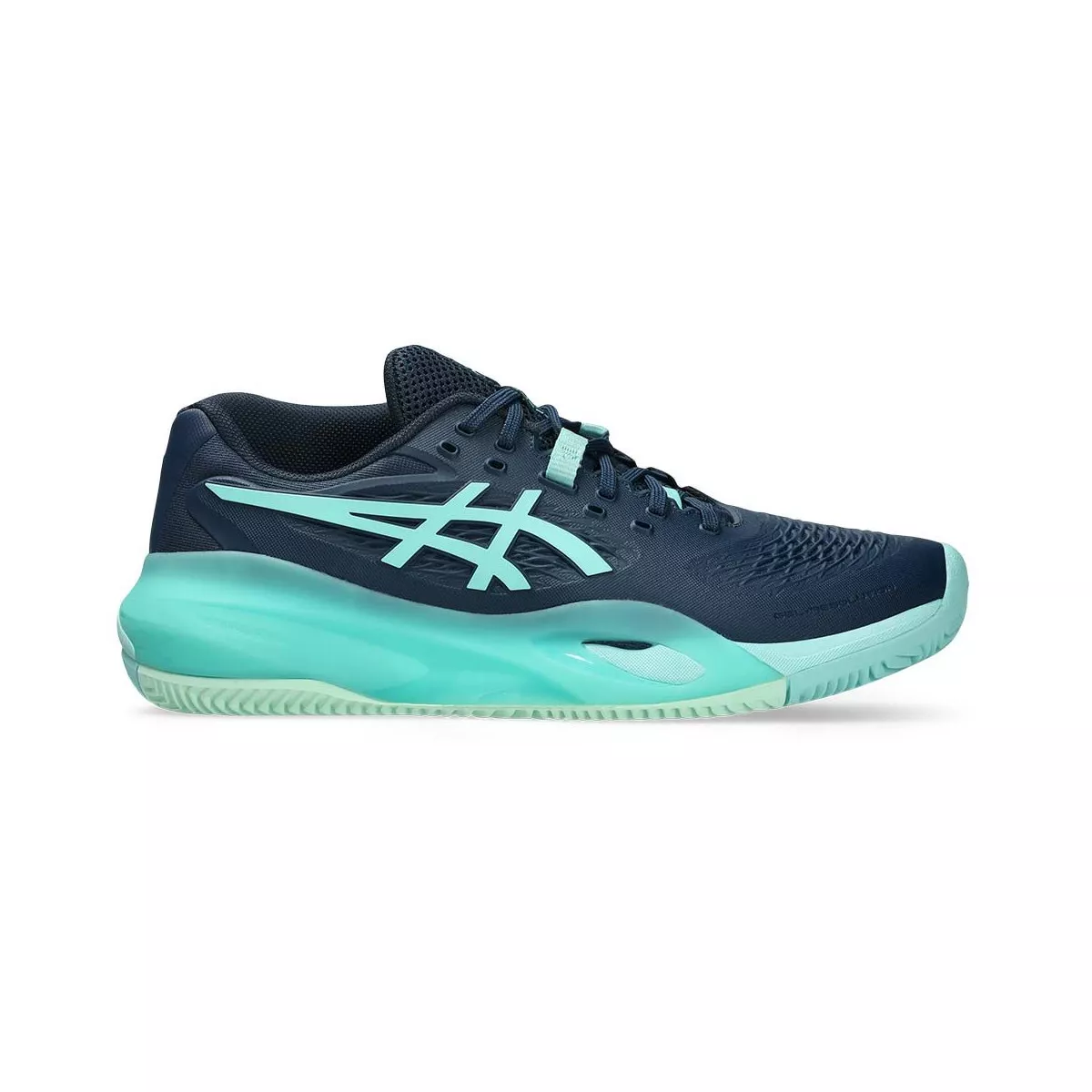 Scarpe Asics Gel Resolution X terra battuta Blu marino / Turchese