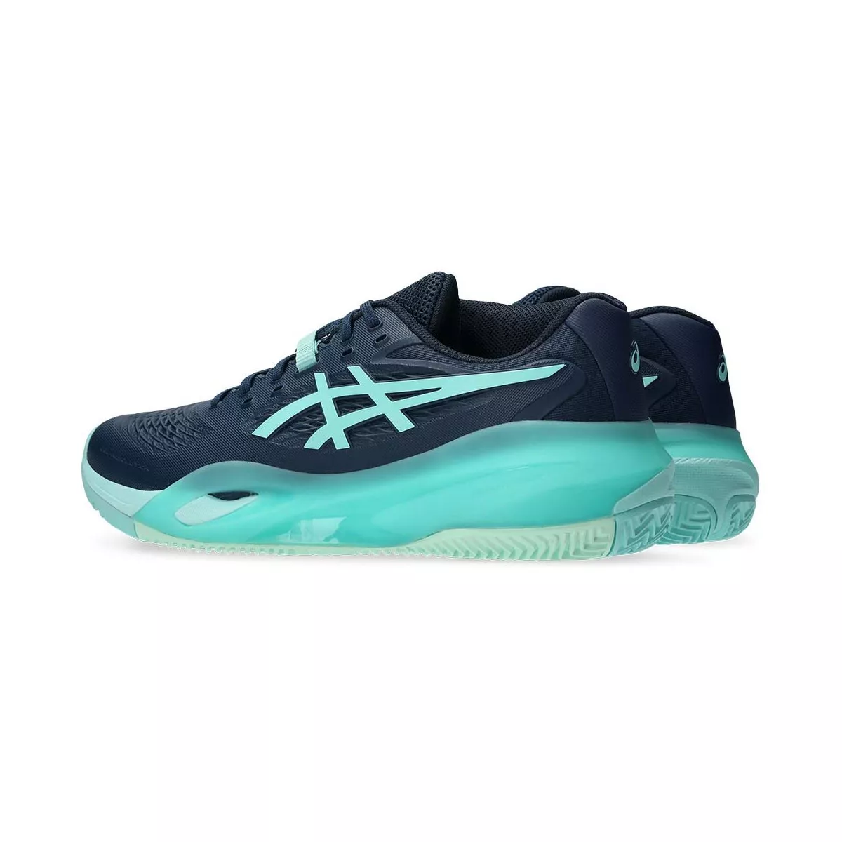 Scarpe Asics Gel Resolution X terra battuta Blu marino / Turchese