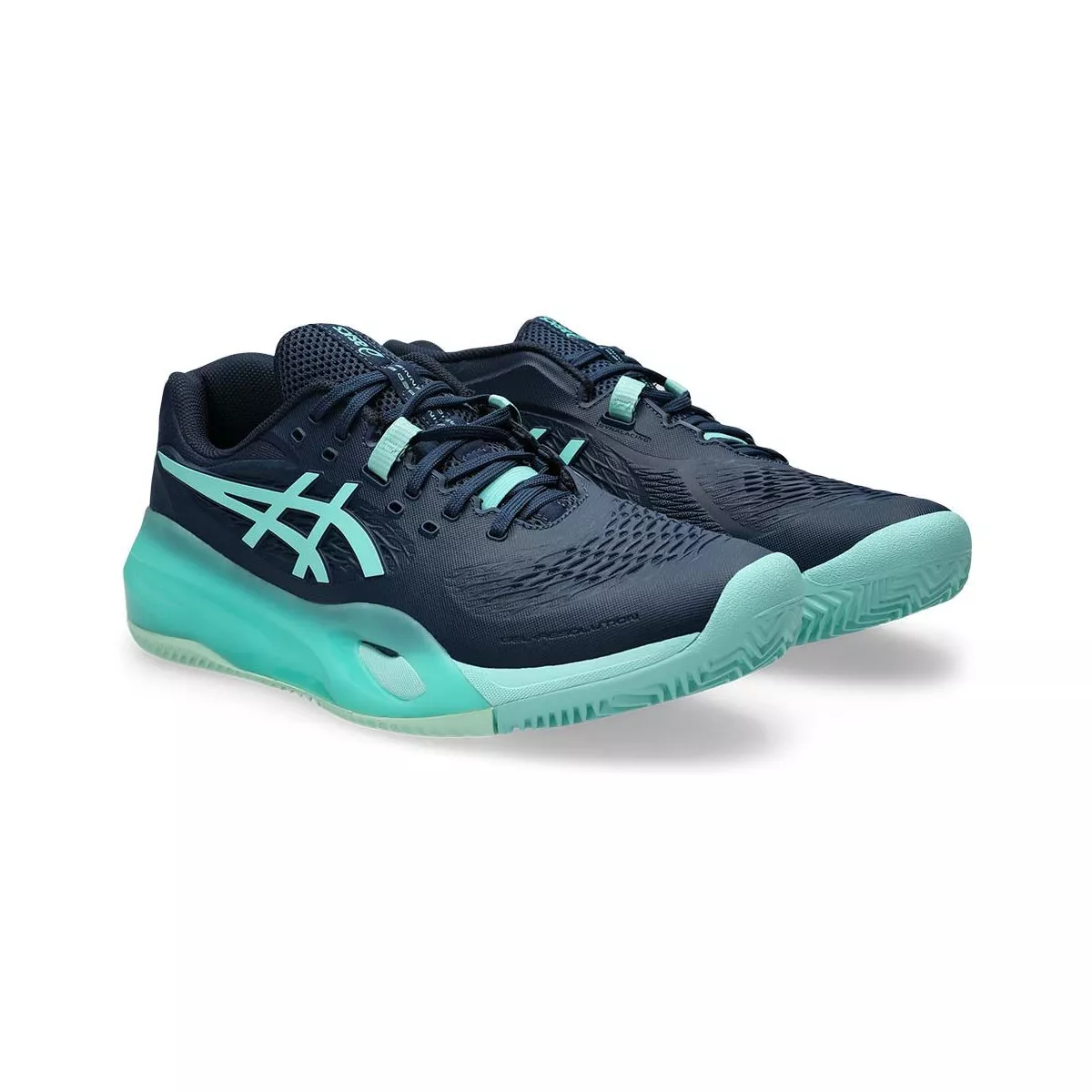 Scarpe Asics Gel Resolution X terra battuta Blu marino / Turchese