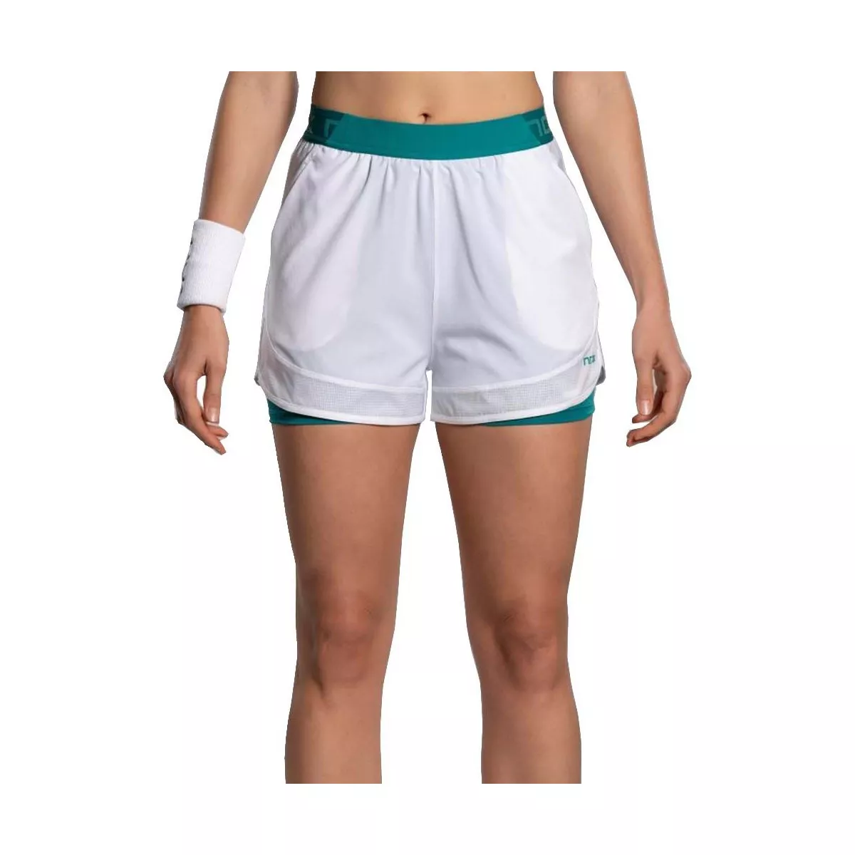 Short Nox Pro Donna Bianco / Verde