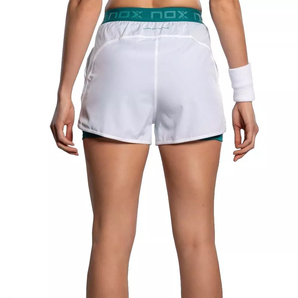 Short Nox Pro Donna Bianco / Verde