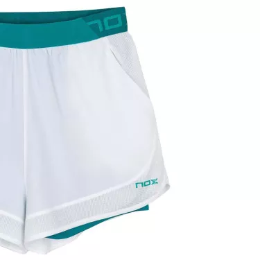 Short Nox Pro Donna Bianco / Verde