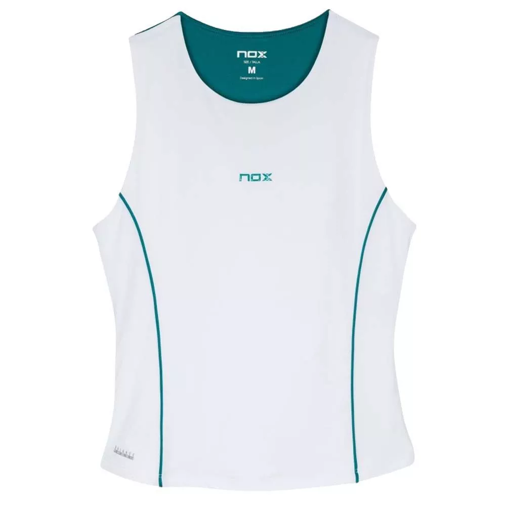 Canotta Padel Nox Pro Donna Bianco / Verde