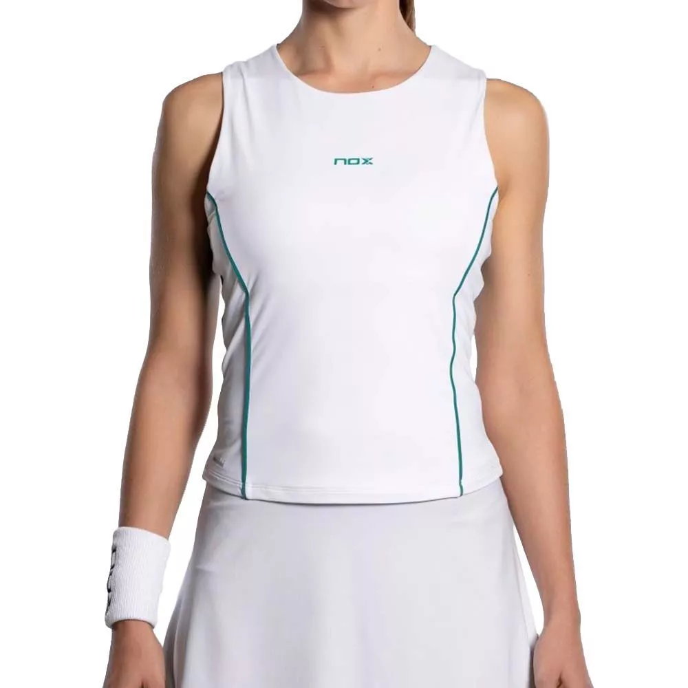Canotta Padel Nox Pro Donna Bianco / Verde