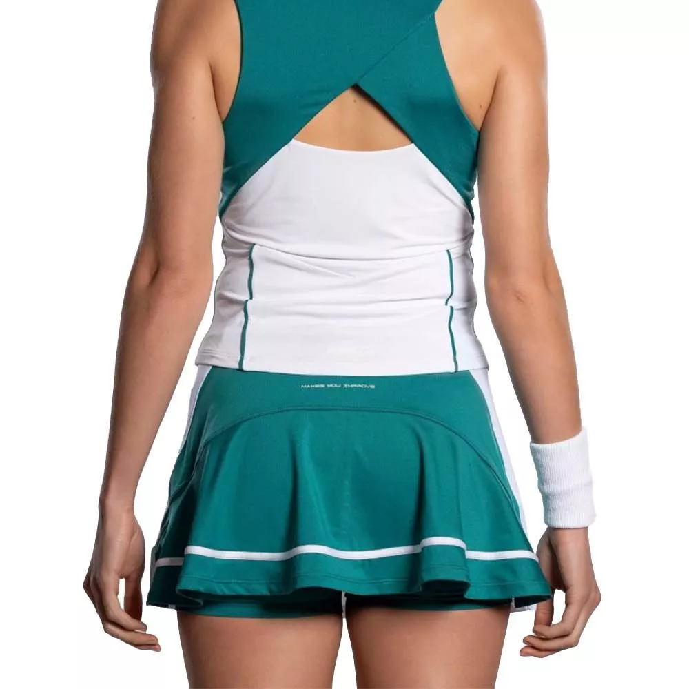 Canotta Padel Nox Pro Donna Bianco / Verde