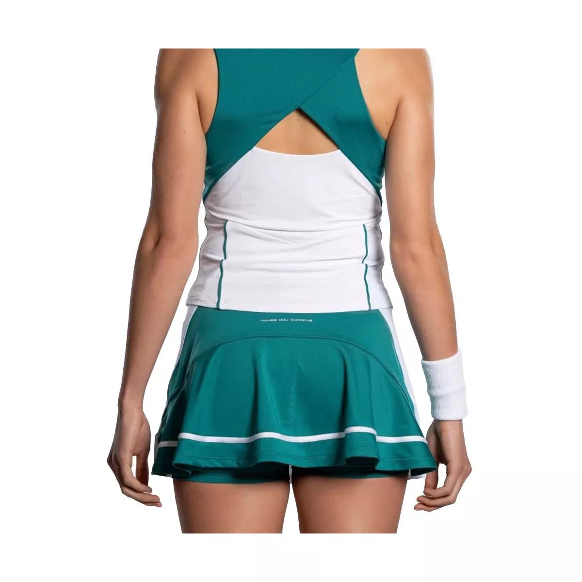 Canotta Padel Nox Pro Donna Bianco / Verde