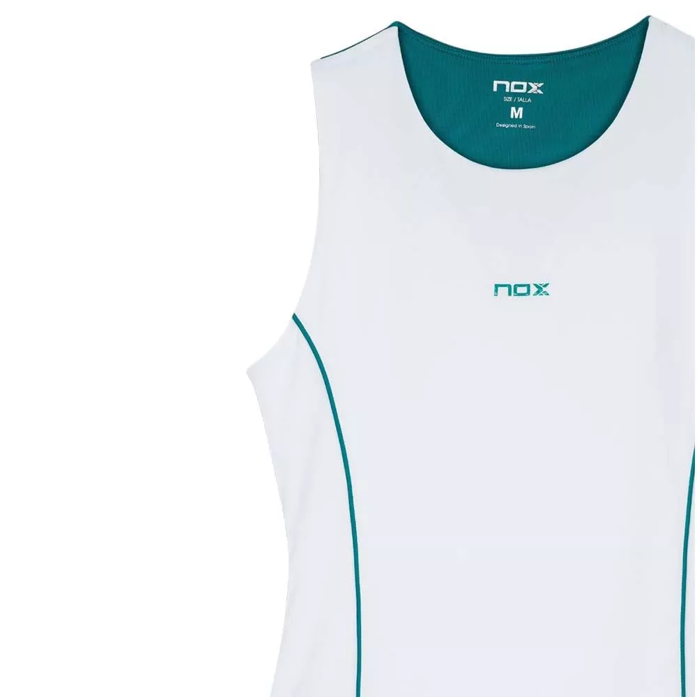 Canotta Padel Nox Pro Donna Bianco / Verde