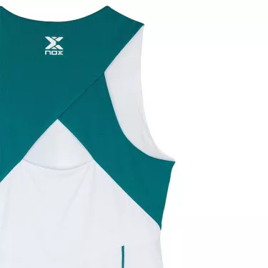 Canotta Padel Nox Pro Donna Bianco / Verde