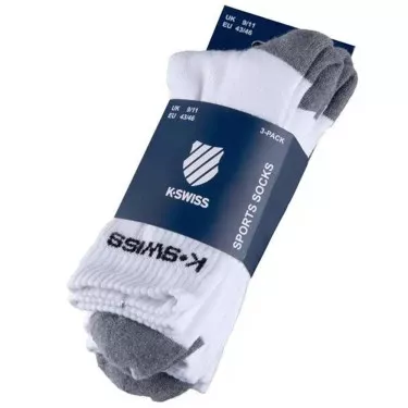 Calze K-Swiss Sport Crew Socks 3-Pack Bianco / Nero