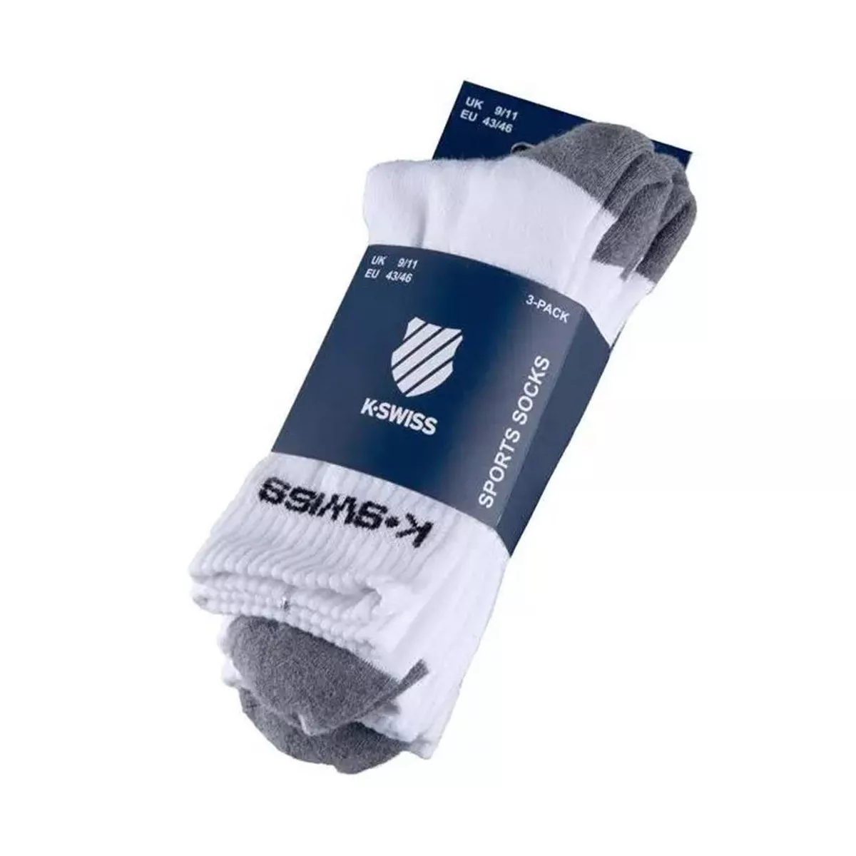 Calze K-Swiss Sport Crew Socks 3-Pack Bianco / Nero