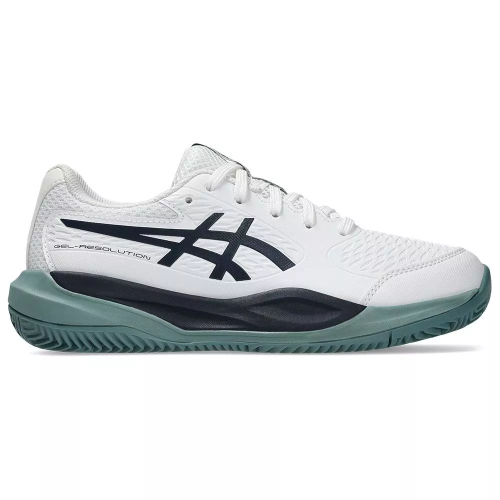 Scarpe Asics Gel Resolution X GS Terra Rossa Junior Bianco / Blu Notte
