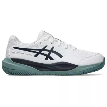 Scarpe Asics Gel Resolution X GS Terra Rossa Junior Bianco / Blu Notte
