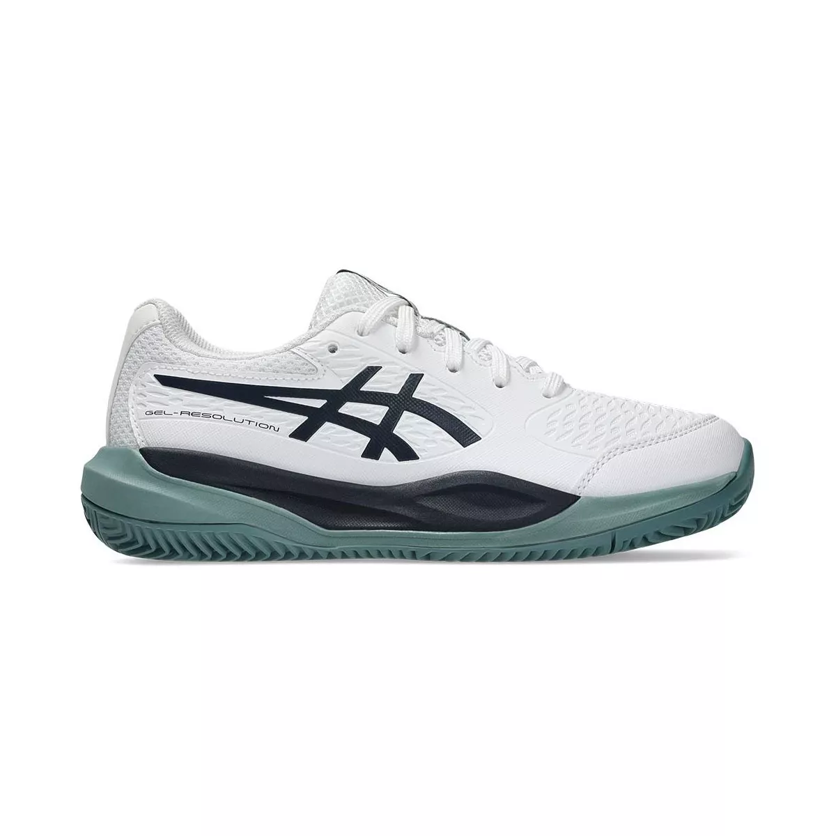 Scarpe Asics Gel Resolution X GS Terra Rossa Junior Bianco / Blu Notte