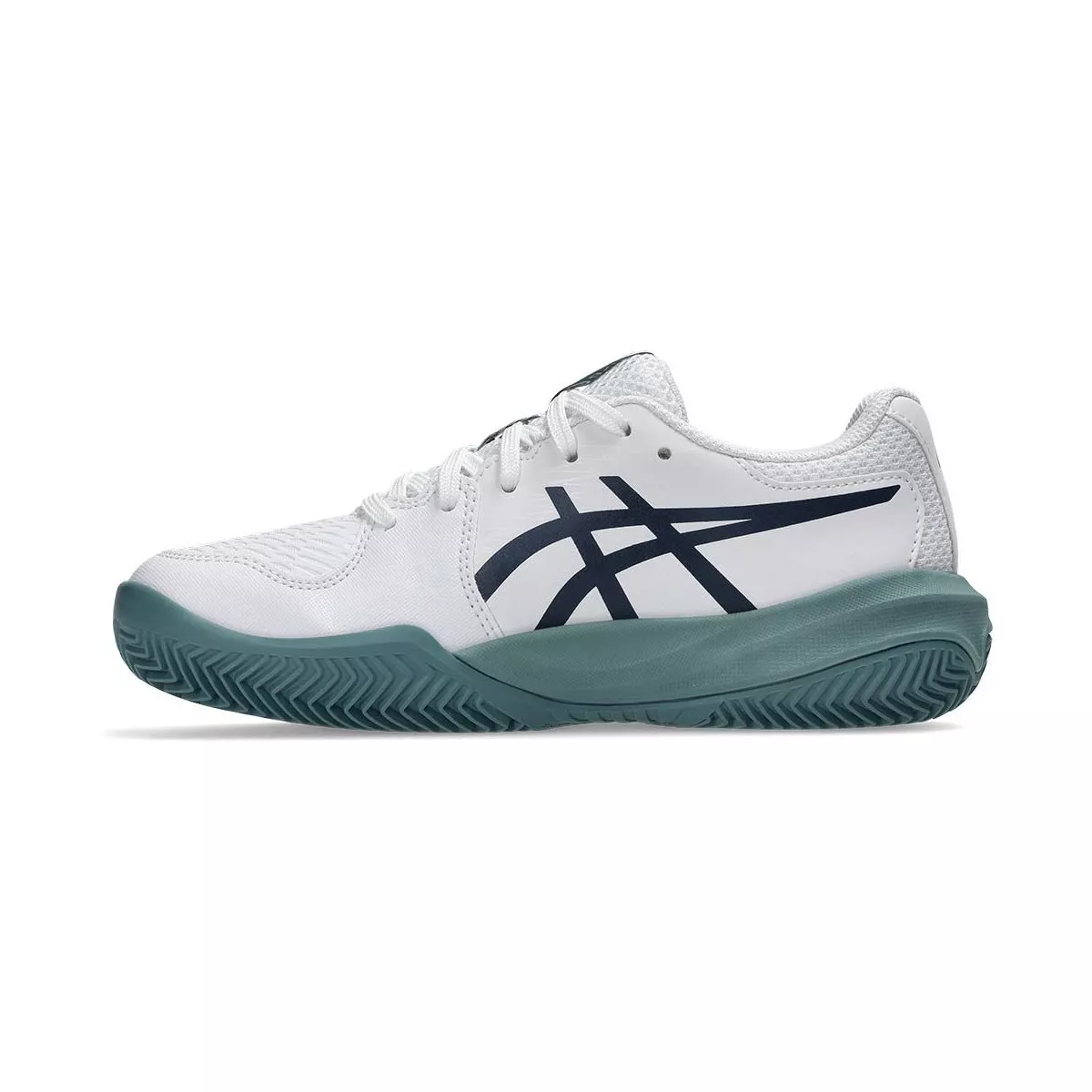 Scarpe Asics Gel Resolution X GS Terra Rossa Junior Bianco / Blu Notte
