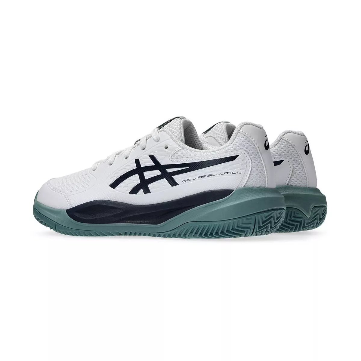 Scarpe Asics Gel Resolution X GS Terra Rossa Junior Bianco / Blu Notte