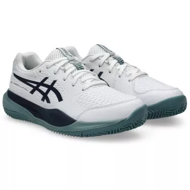 Scarpe Asics Gel Resolution X GS Terra Rossa Junior Bianco / Blu Notte