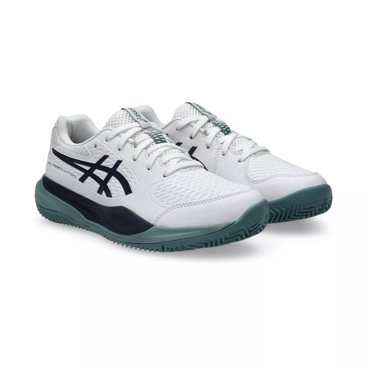 Scarpe Asics Gel Resolution X GS Terra Rossa Junior Bianco / Blu Notte