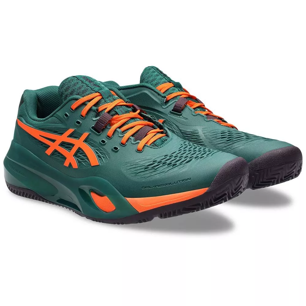 Scarpe Asics Gel Resolution X Padel Verde / Arancione