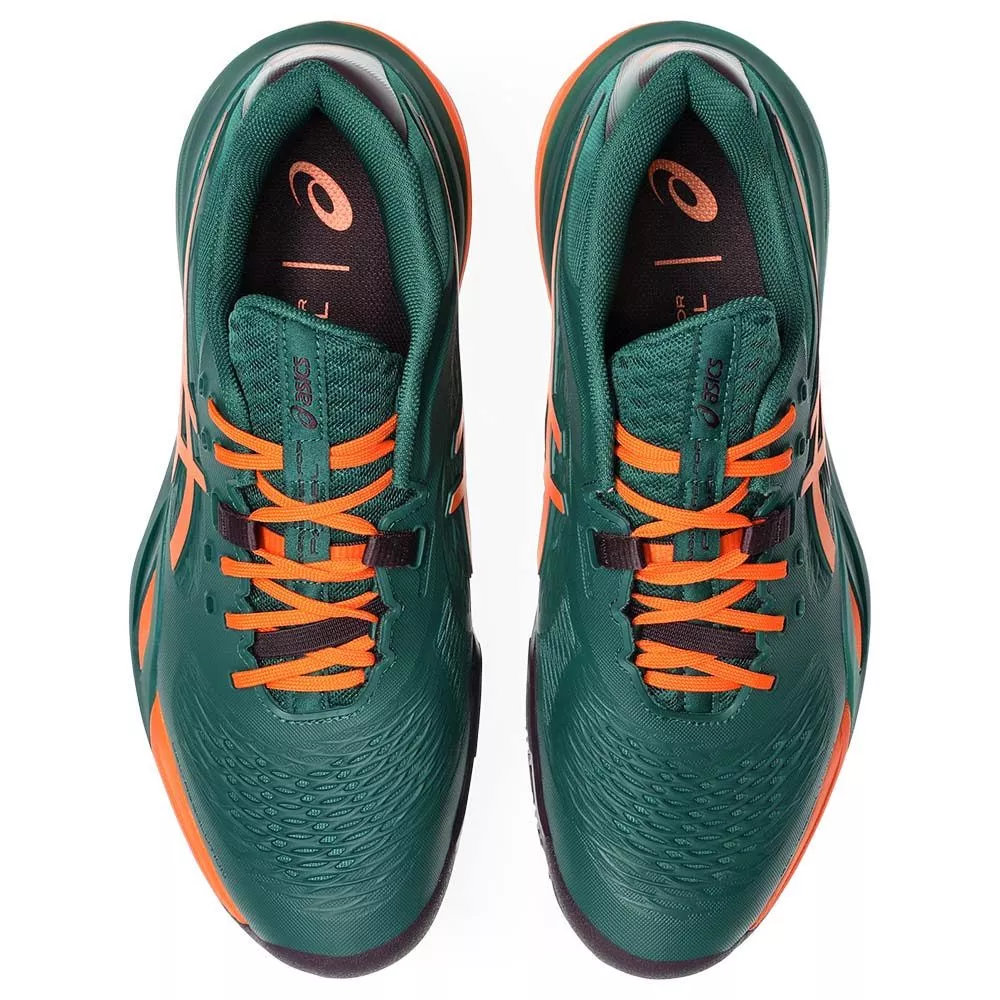 Scarpe Asics Gel Resolution X Padel Verde / Arancione