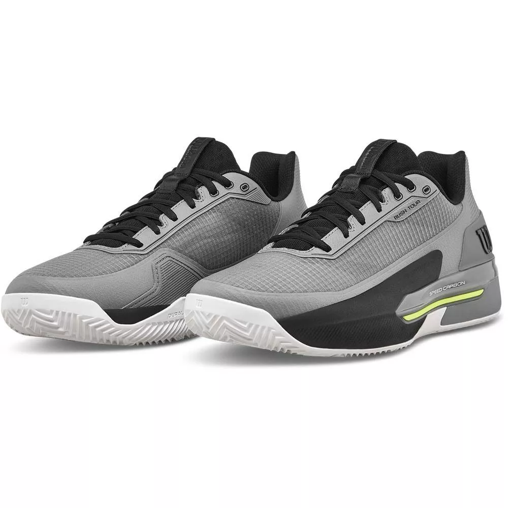 Scarpe Wilson Rush Tour 5 Terra Rossa Grigio / Nero