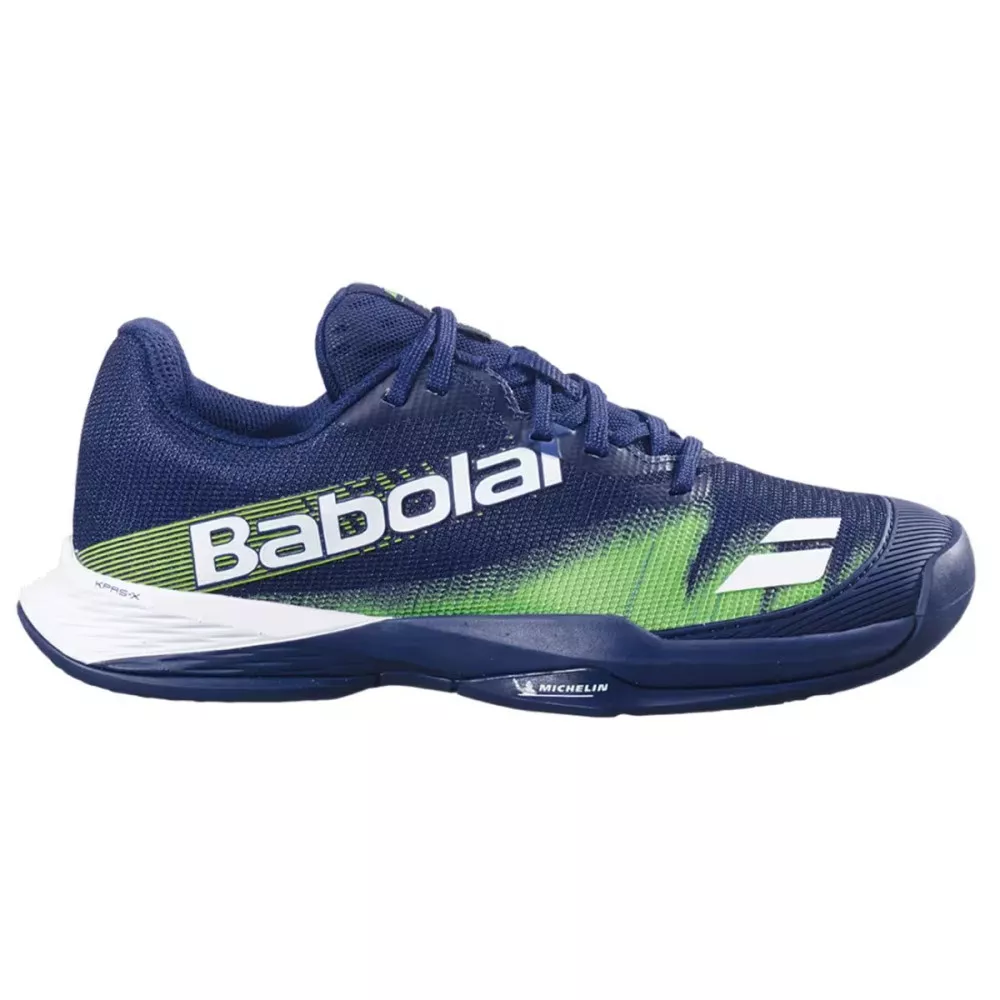 Scarpe Babolat Jet Premura 2 Junior Blu Scuro / Verde Flash