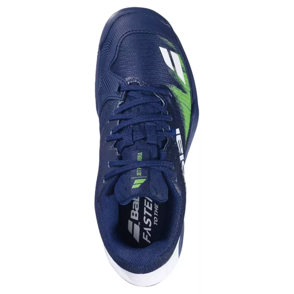 Scarpe Babolat Jet Premura 2 Junior Blu Scuro / Verde Flash