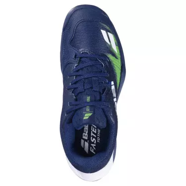 Scarpe Babolat Jet Premura 2 Junior Blu Scuro / Verde Flash