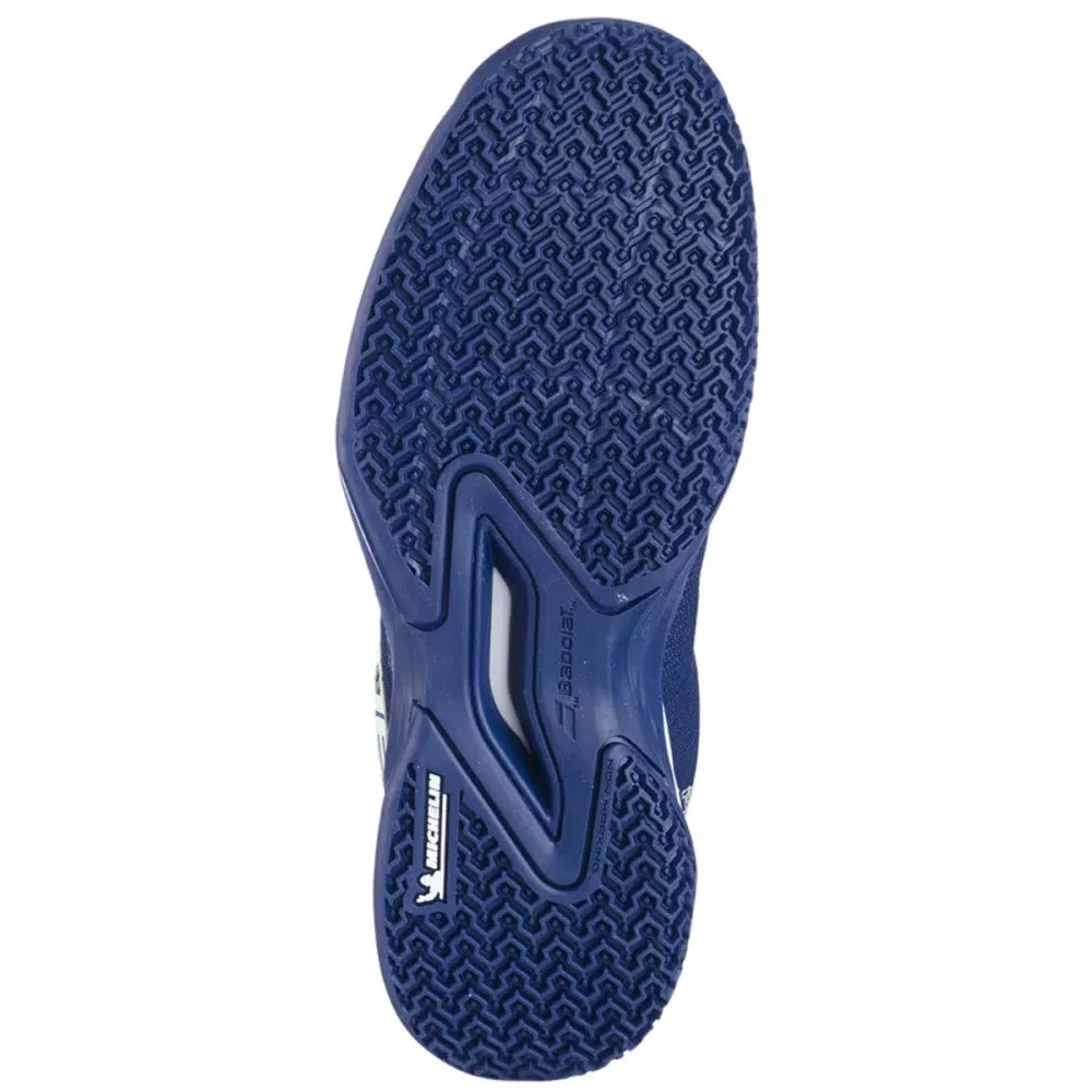 Scarpe Babolat Jet Premura 2 Junior Blu Scuro / Verde Flash