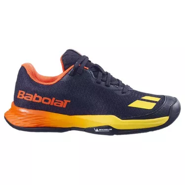 Scarpe Babolat Jet Mach 3 Junior AC Nero / Sunset