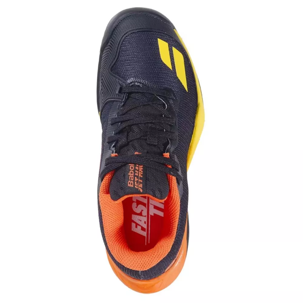 Scarpe Babolat Jet Mach 3 Junior AC Nero / Sunset