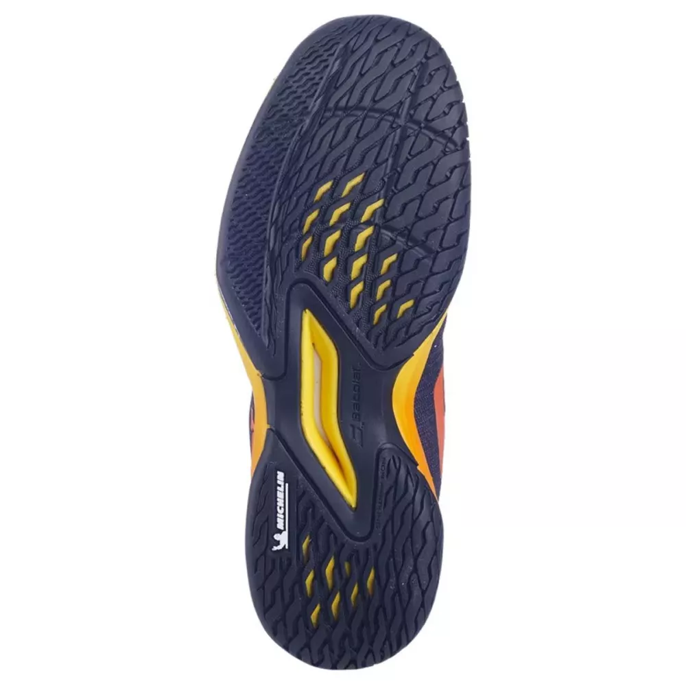 Scarpe Babolat Jet Mach 3 Junior AC Nero / Sunset