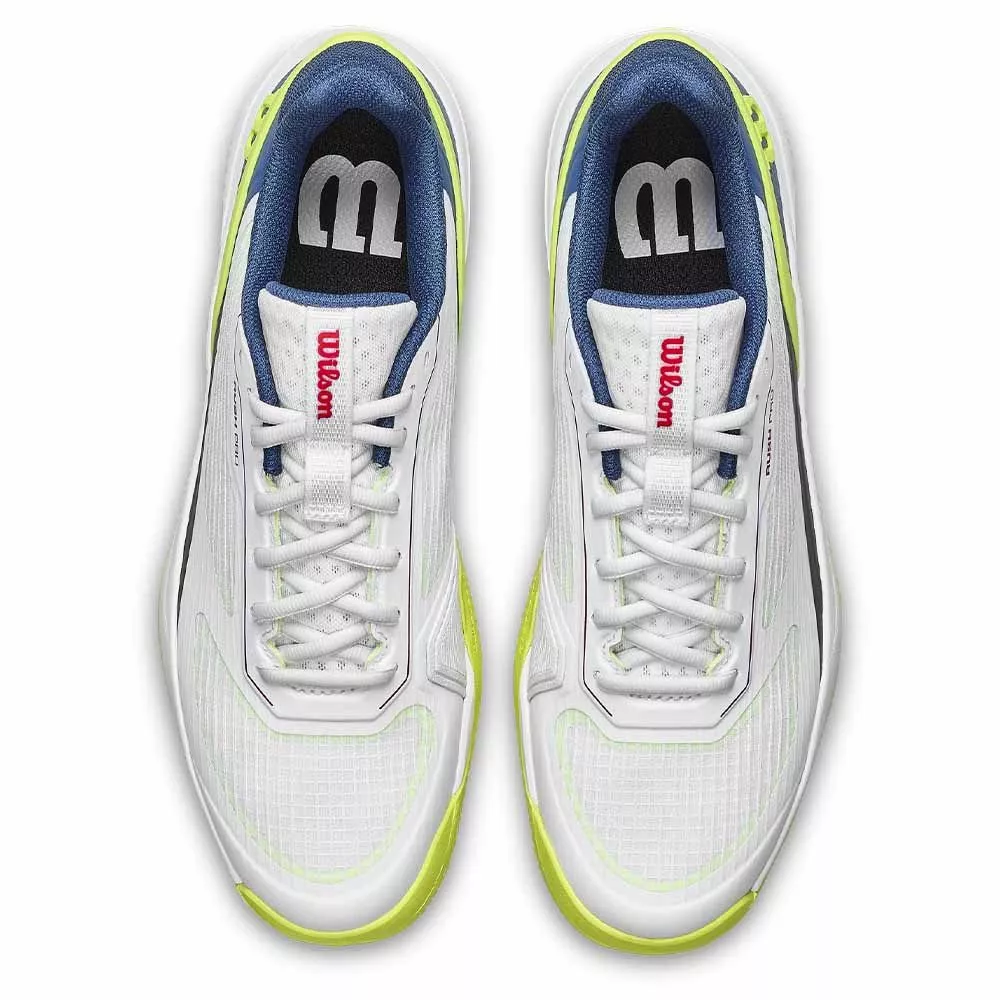 Scarpe Wilson Rush Pro 5 Junior Bianco / Blu / Giallo