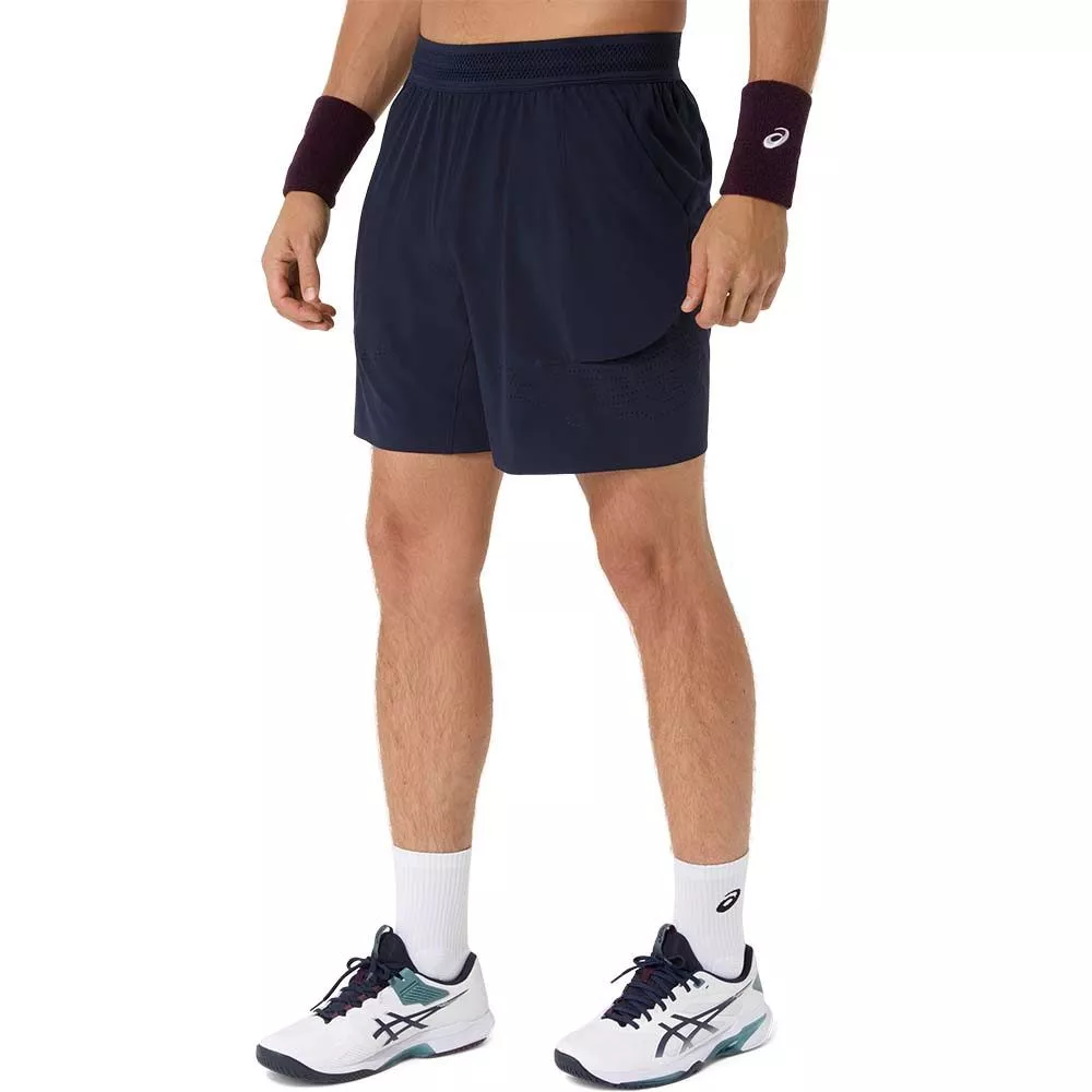 Short Asics Match Laser Cut Blu Navy