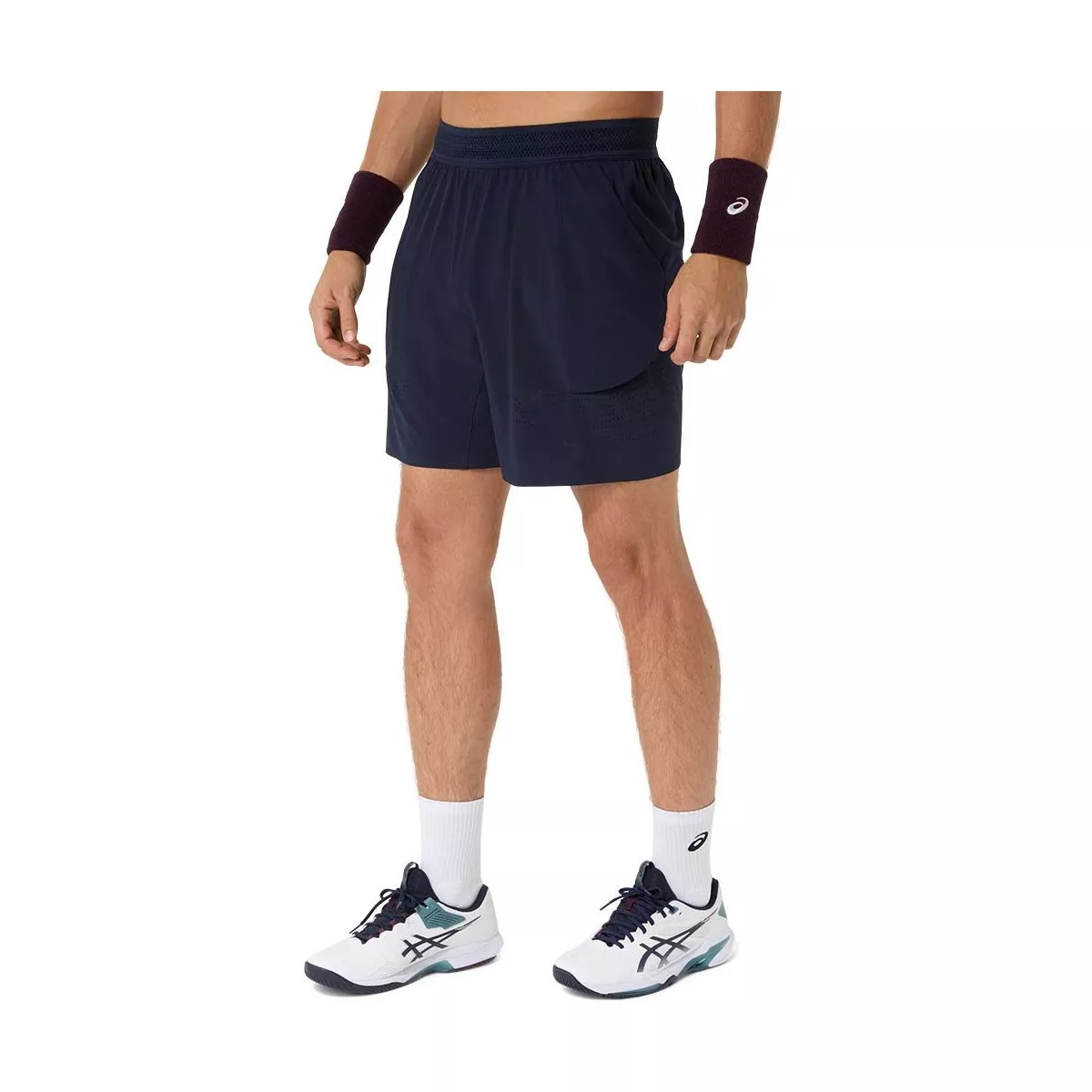Short Asics Match Laser Cut Blu Navy