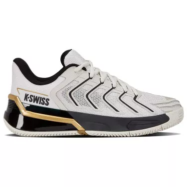 Scarpe K-Swiss Ultrashot 4 Clay Bianco / Nero / Oro