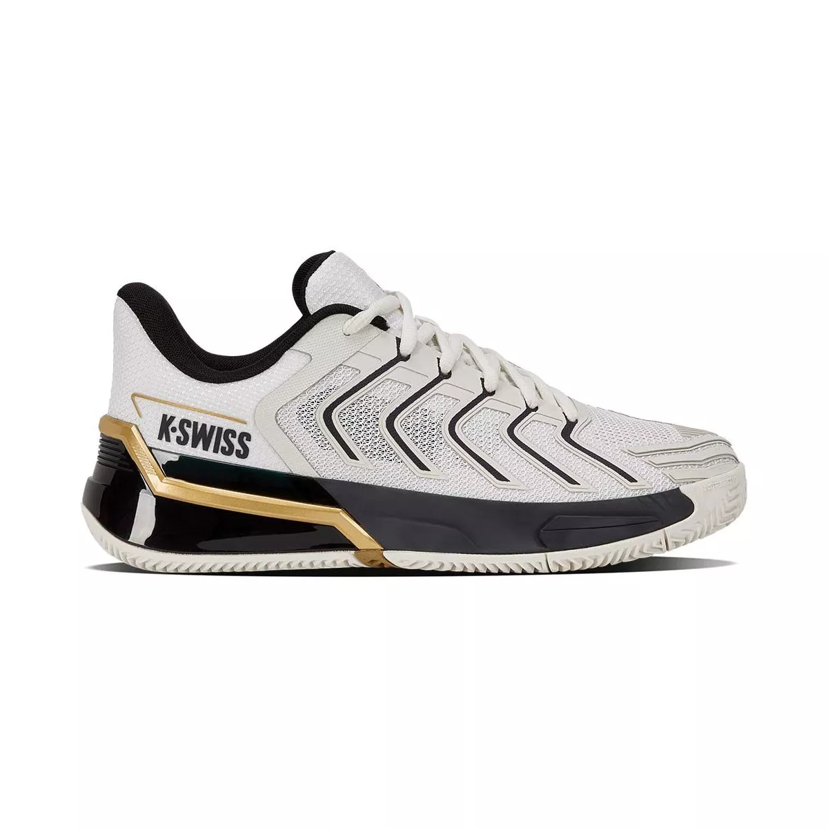 Scarpe K-Swiss Ultrashot 4 Clay Bianco / Nero / Oro