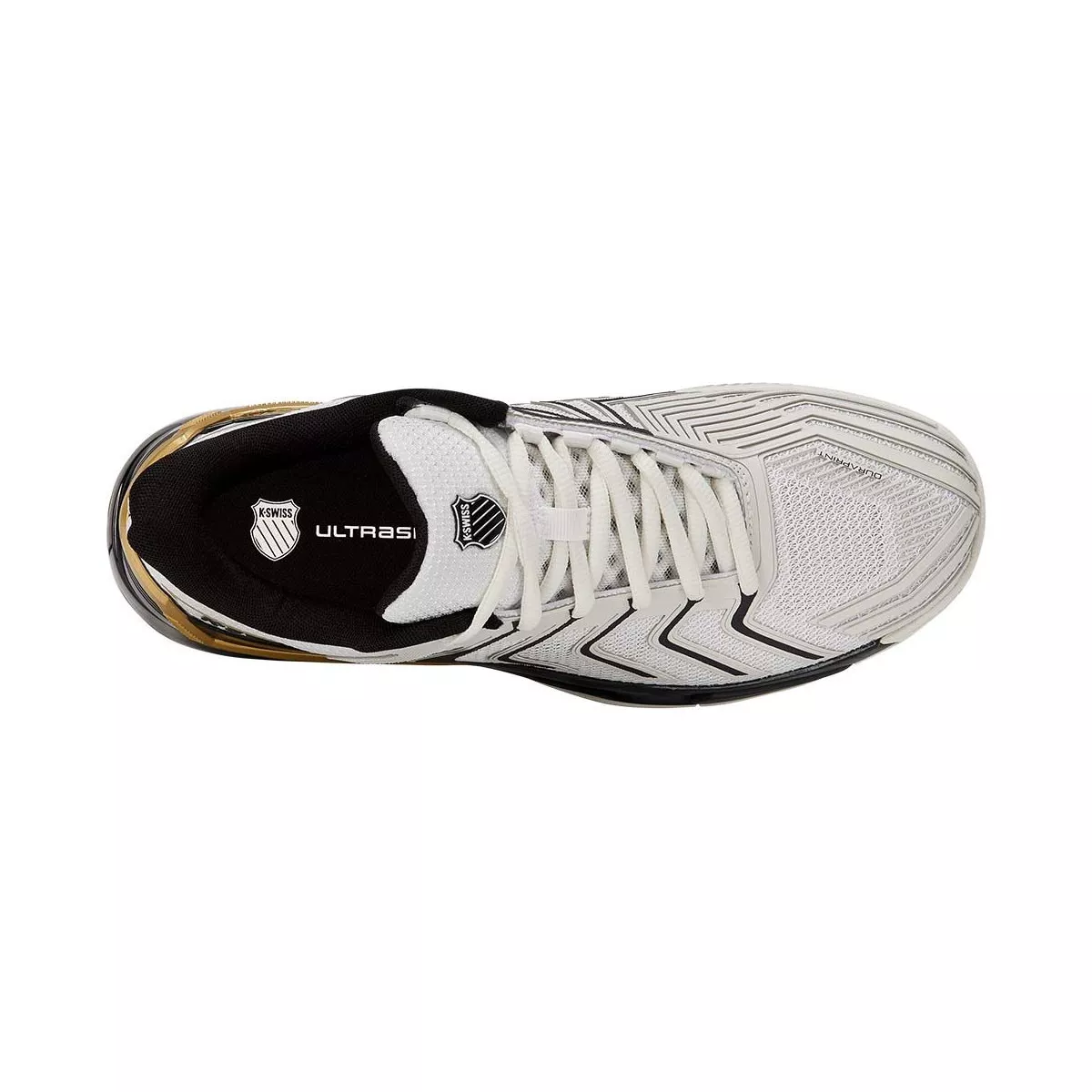Scarpe K-Swiss Ultrashot 4 Clay Bianco / Nero / Oro
