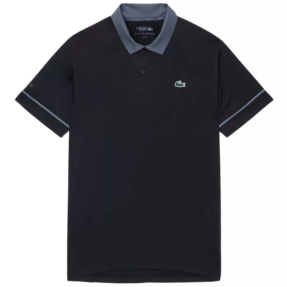 Polo Lacoste Tennis Novak Djokovic On Court Nero / Grigio