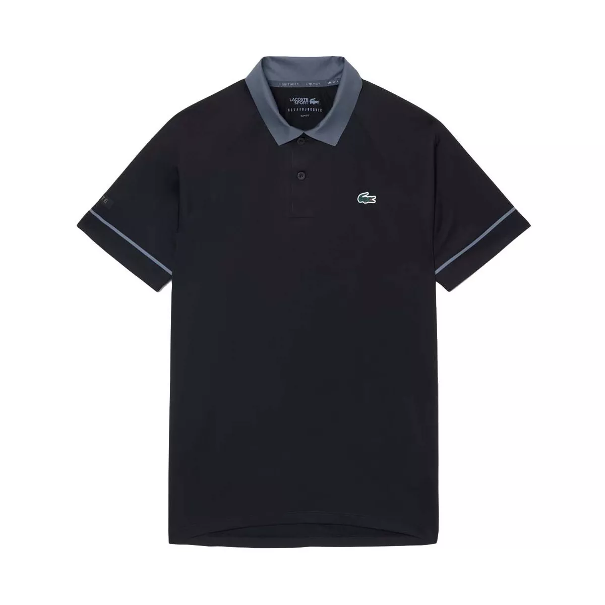 Polo Lacoste Tennis Novak Djokovic On Court Nero / Grigio