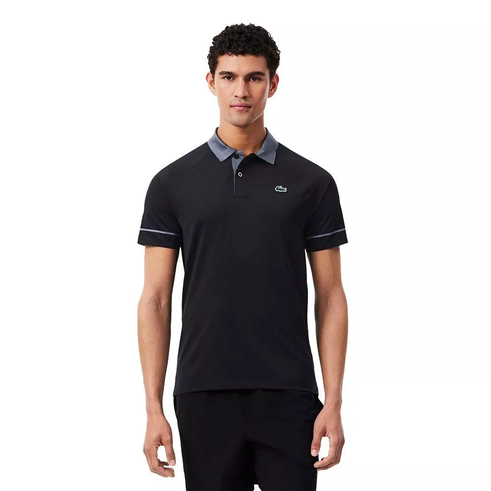 Polo Lacoste Tennis Novak Djokovic On Court Nero / Grigio
