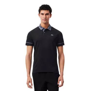 Polo Lacoste Tennis Novak Djokovic On Court Nero / Grigio