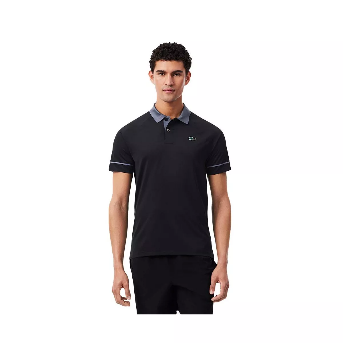 Polo Lacoste Tennis Novak Djokovic On Court Nero / Grigio