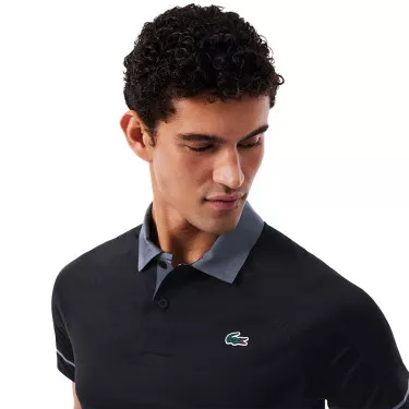 Polo Lacoste Tennis Novak Djokovic On Court Nero / Grigio