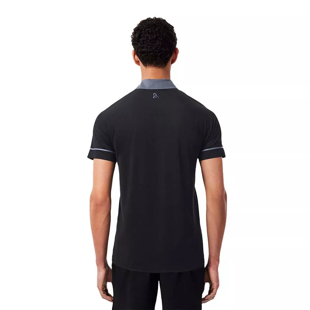 Polo Lacoste Tennis Novak Djokovic On Court Nero / Grigio