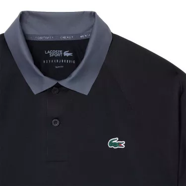 Polo Lacoste Tennis Novak Djokovic On Court Nero / Grigio