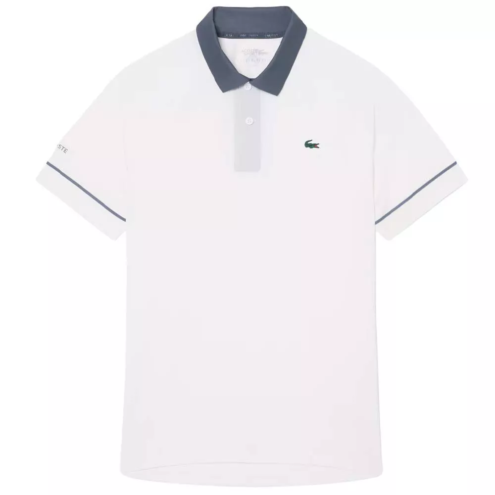 Polo Lacoste Tennis Novak Djokovic On Court Bianco / Grigio